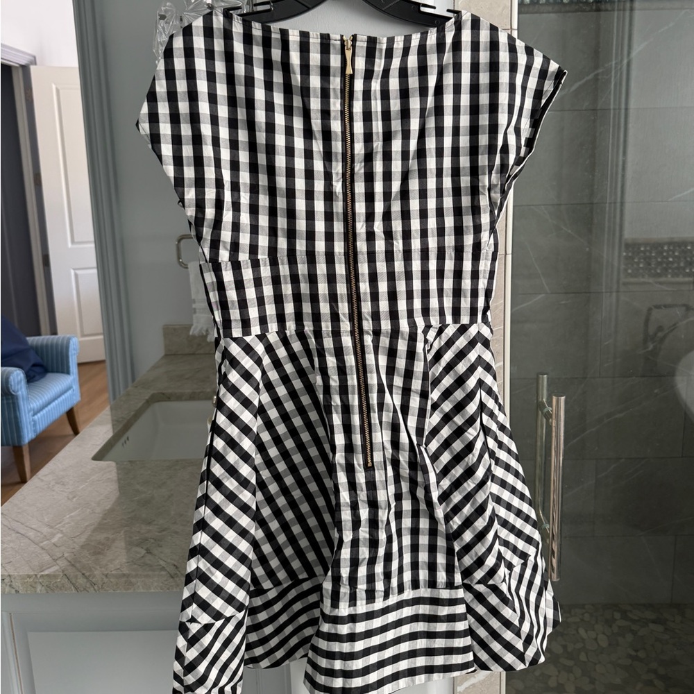 Kate Spade Gingham Fiorella Mini Dress - Picture 5 of 11